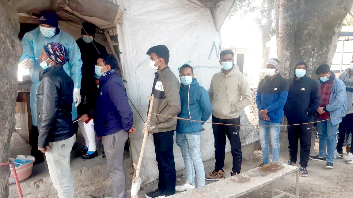 वीरगंज नाकामा भेटिन थाले कोभिडको नयाँ भेरीएन्टका सङ्क्रमित