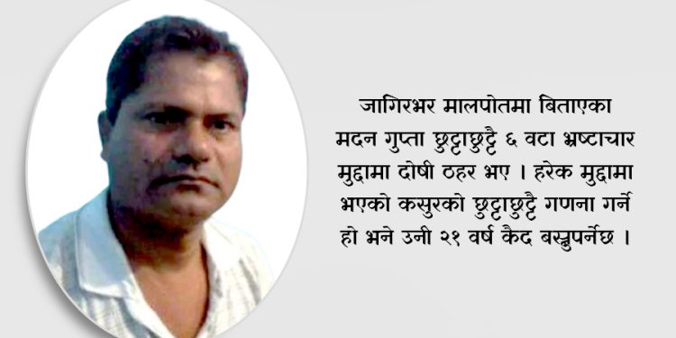 तराईका चार मालपोत कार्यालयमा रजाइँ गरेका नासु मदन गुप्ताको भ्रष्टाचारको नालीबेली !