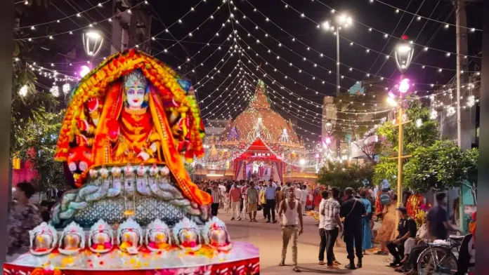 वीरगन्जमा नयाँ वर्षको उल्लाससँगै गहवामाई मन्दिरमा भक्तजनको घुँइचो