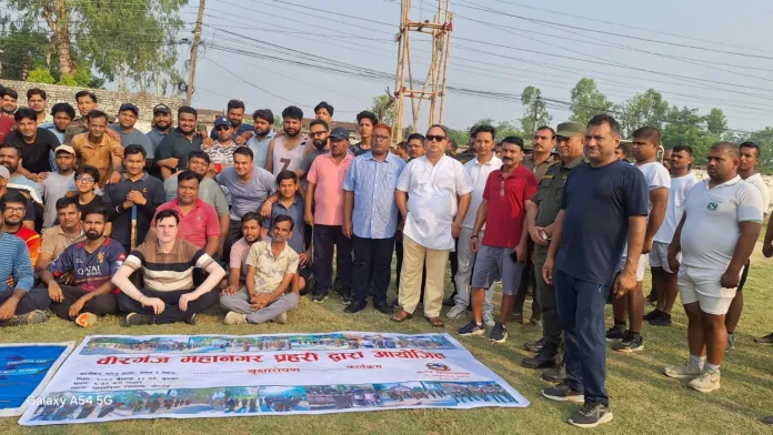 बीरगन्जमा “जहाँ खाली, त्यहाँ हरियाली” अभियान अन्तर्गत १५० बिरुवा रोपण
