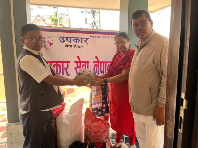 ठोरीको बृद्धा आश्रममा उपकार सेवा नेपालको सहयोग निरन्तर