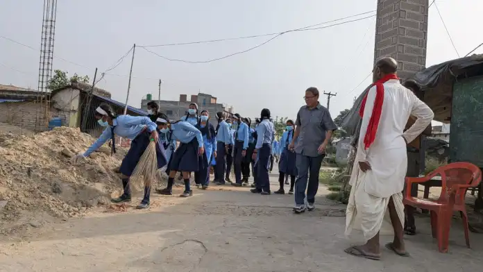 बीरगन्जमा दोस्रो दिन पनि सरसफाइ र जनचेतना कार्यक्रम सम्पन्न