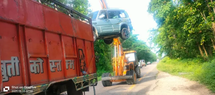 रौतहटमा ट्रक र स्कार्पियो ठोक्किँदा सात जना घाइते, दुईको अवस्था गम्भीर