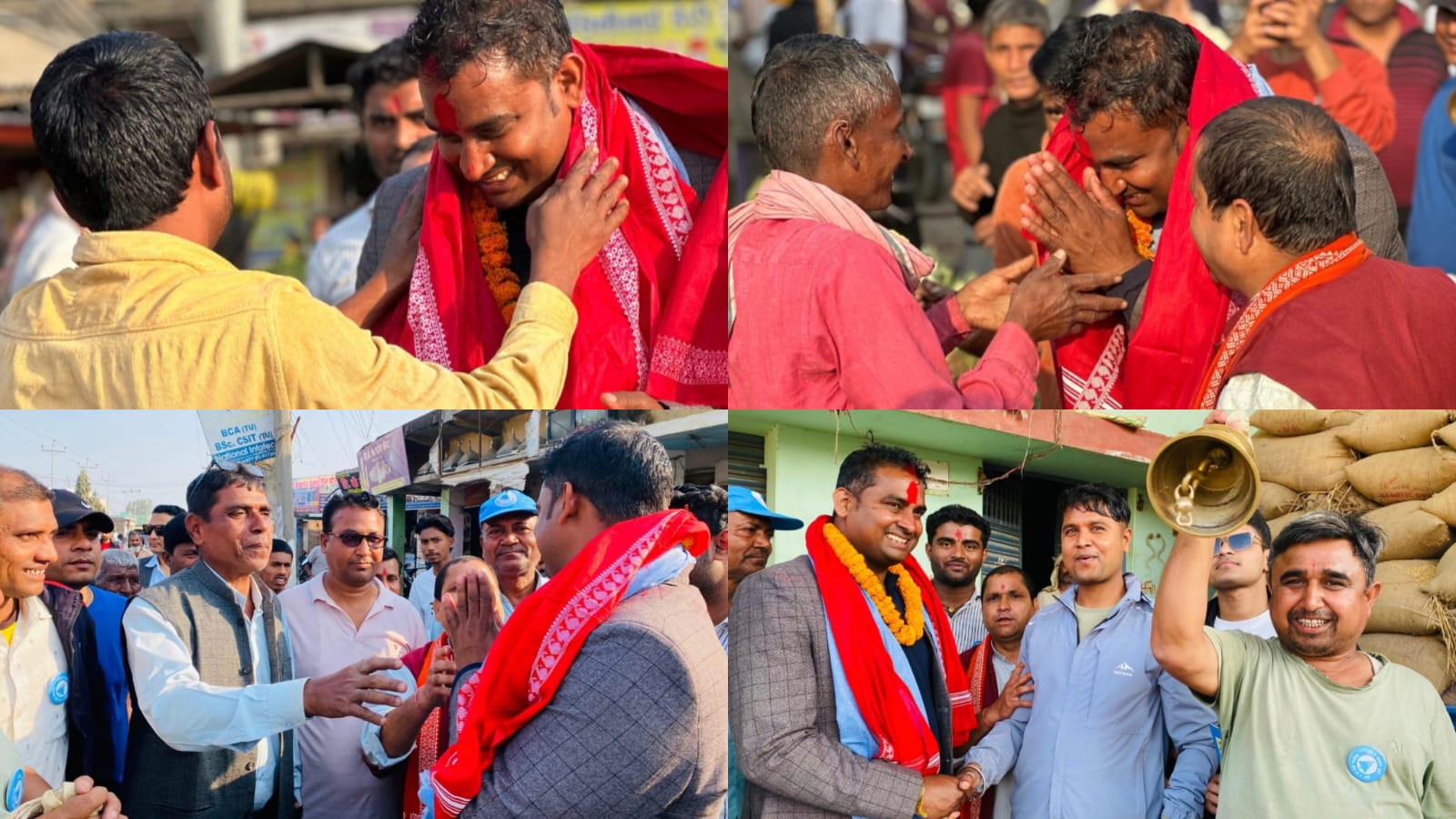 वीरगञ्ज–१९ बिन्दवासनीमा रास्वपाको बलियो उपस्थिती, कानुको घरदैलोमा जनसागर