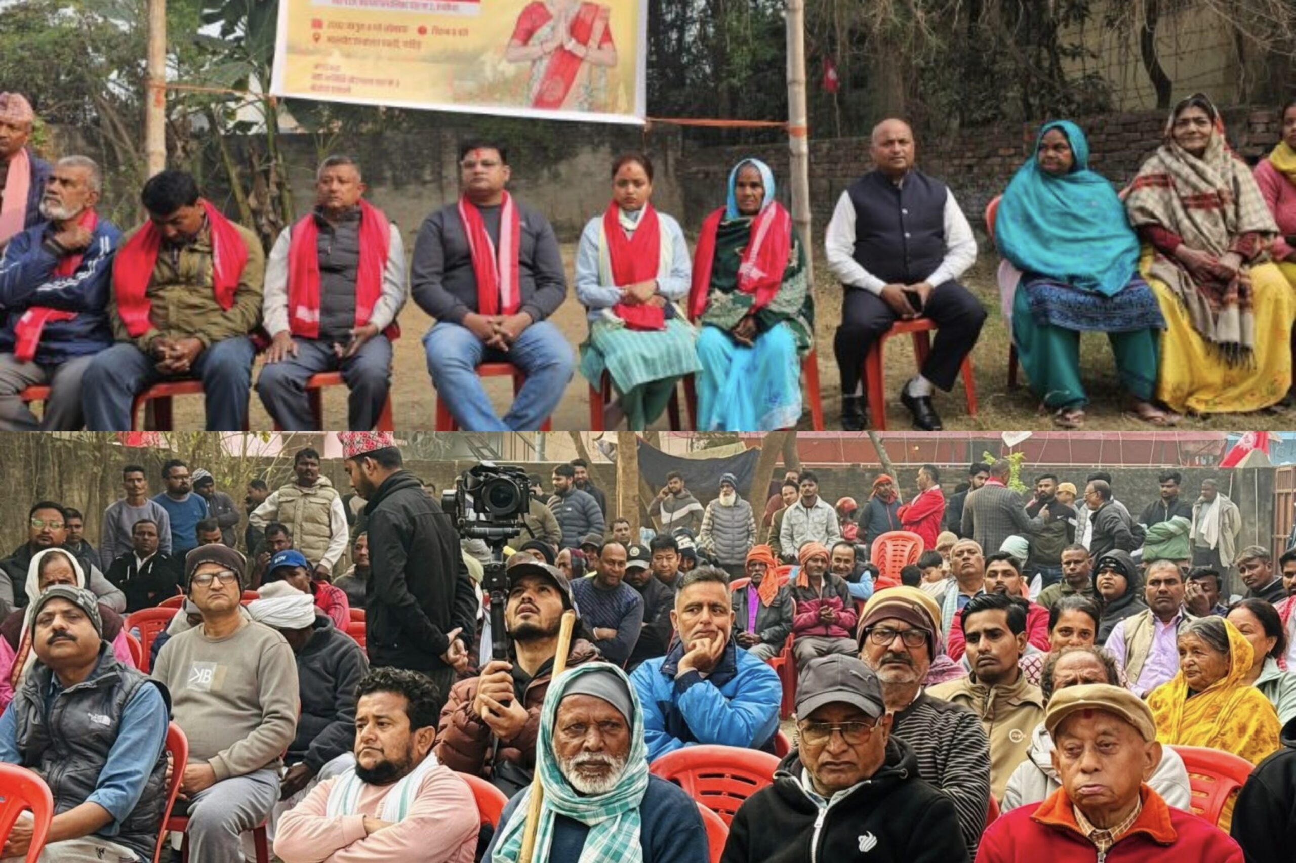 वडा–३ मा एमालेको चुनावी शक्ति प्रदर्शन, रिमा यादवलाई जिताउन एकजुट