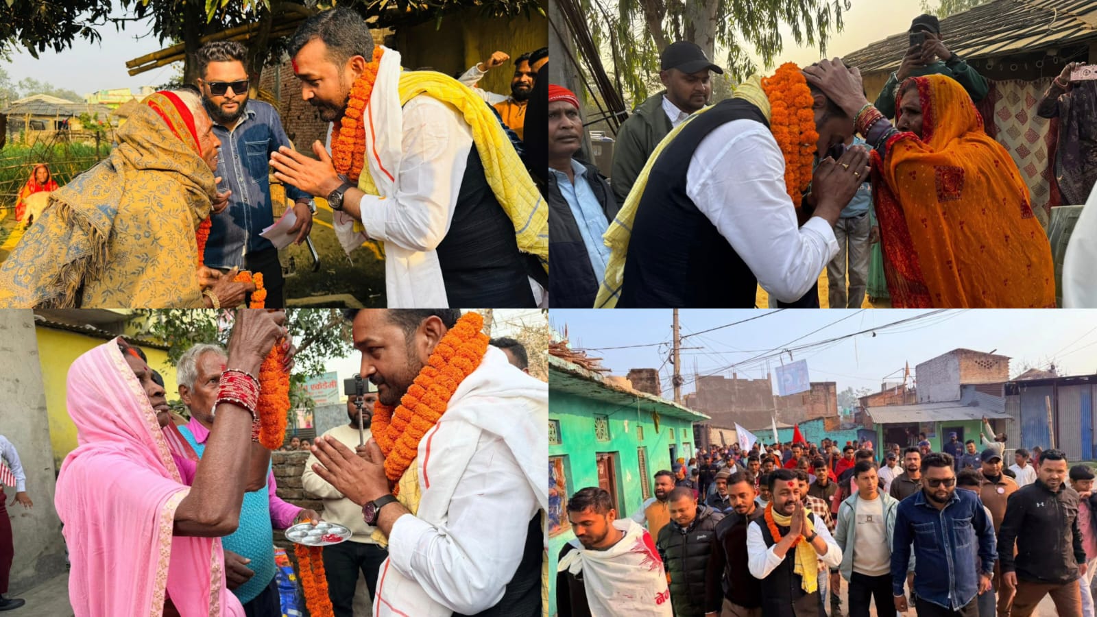 वडा–२१ मा प्रदीप यादवको आक्रामक घरदैलो — सूर्यमा मतदान गर्न मतदातासँग अपिल