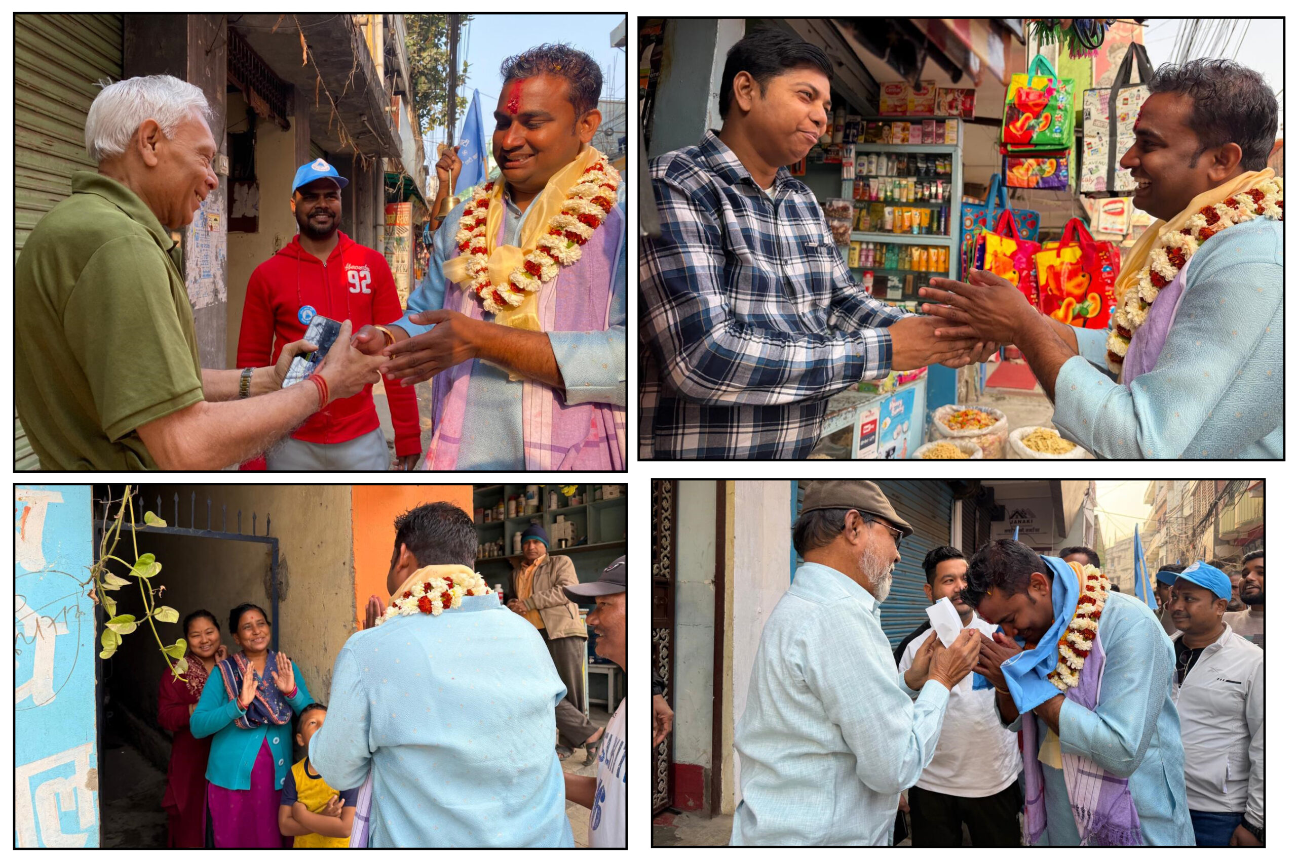 वीरगञ्ज वडा नं. ६ र ९ मा सुशील कुमार कानुको घरदैलो अभियान: व्यवसायमैत्री वातावरण निर्माणको प्रतिबद्धता