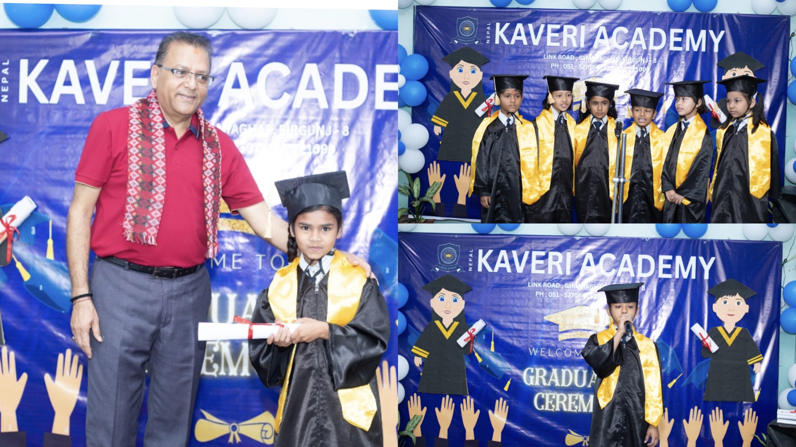 वीरगञ्जमा कावेरी एकेडेमीमा दीक्षान्त समारोह भव्य रूपमा सम्पन्न