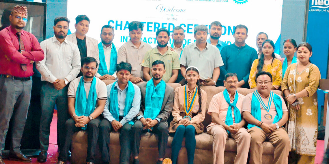 मिनिल्याण्ड स्कुलमा इन्टरएक्ट क्लब गठन, विद्यार्थी नेतृत्व विकासलाई प्राथमिकता